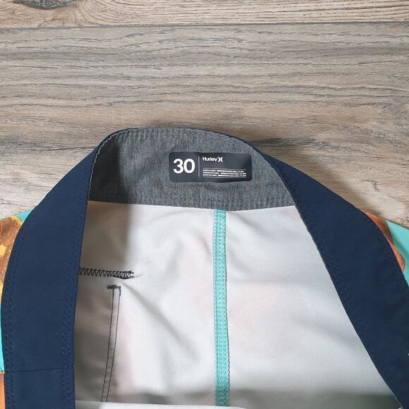 Hurley Men Board Shorts Fruit Print Swim Trunks Size 30 - Picture 4 of 7